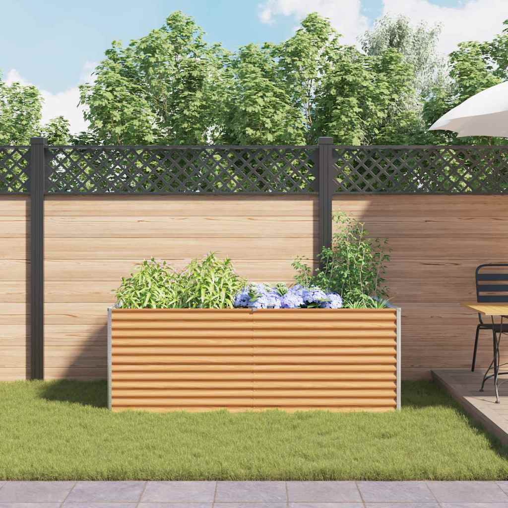 Garten-Hochbeet 100 x 50 x 36 cm Cortenstahl