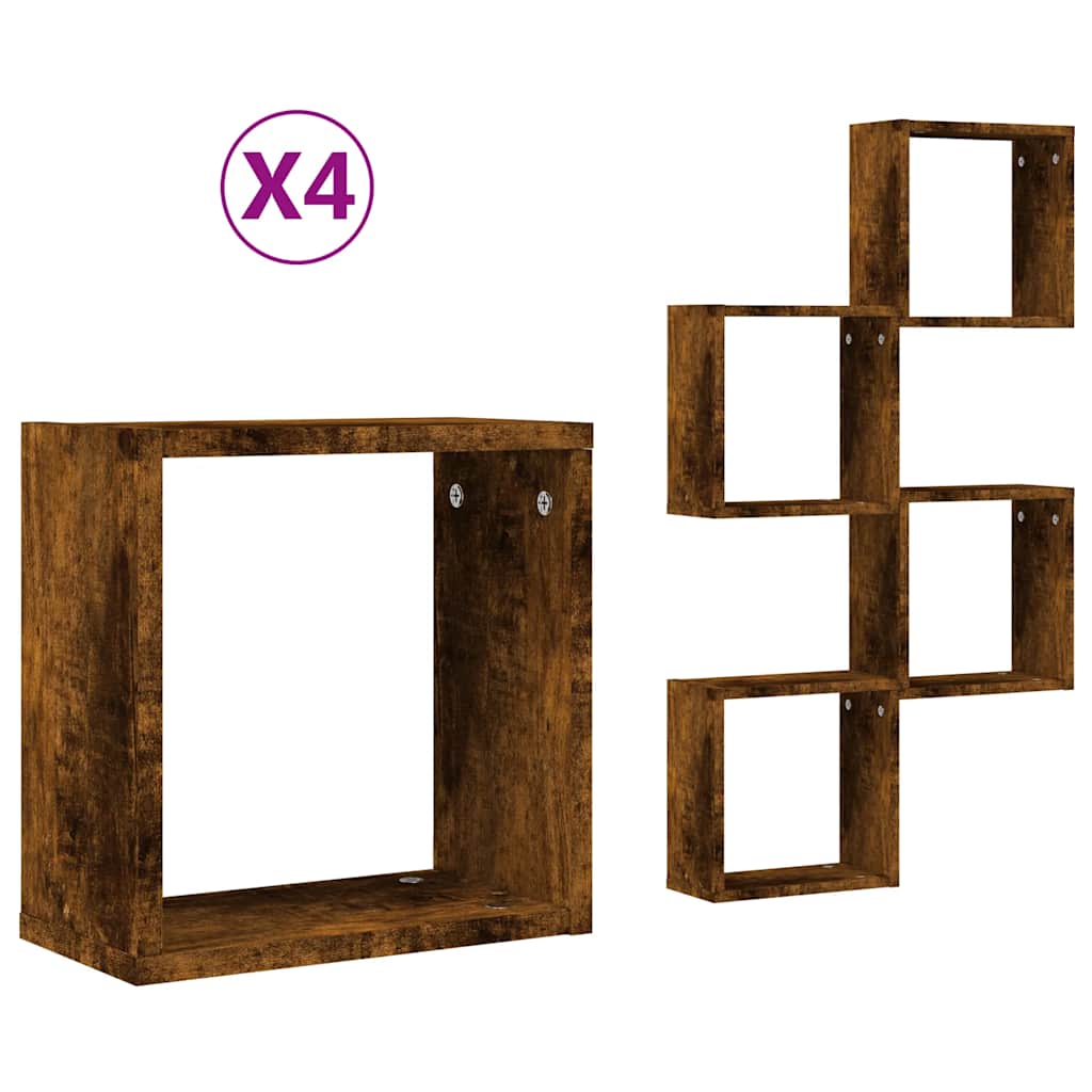 Würfelregale 2 Stk. Weiß 30x15x30 cm