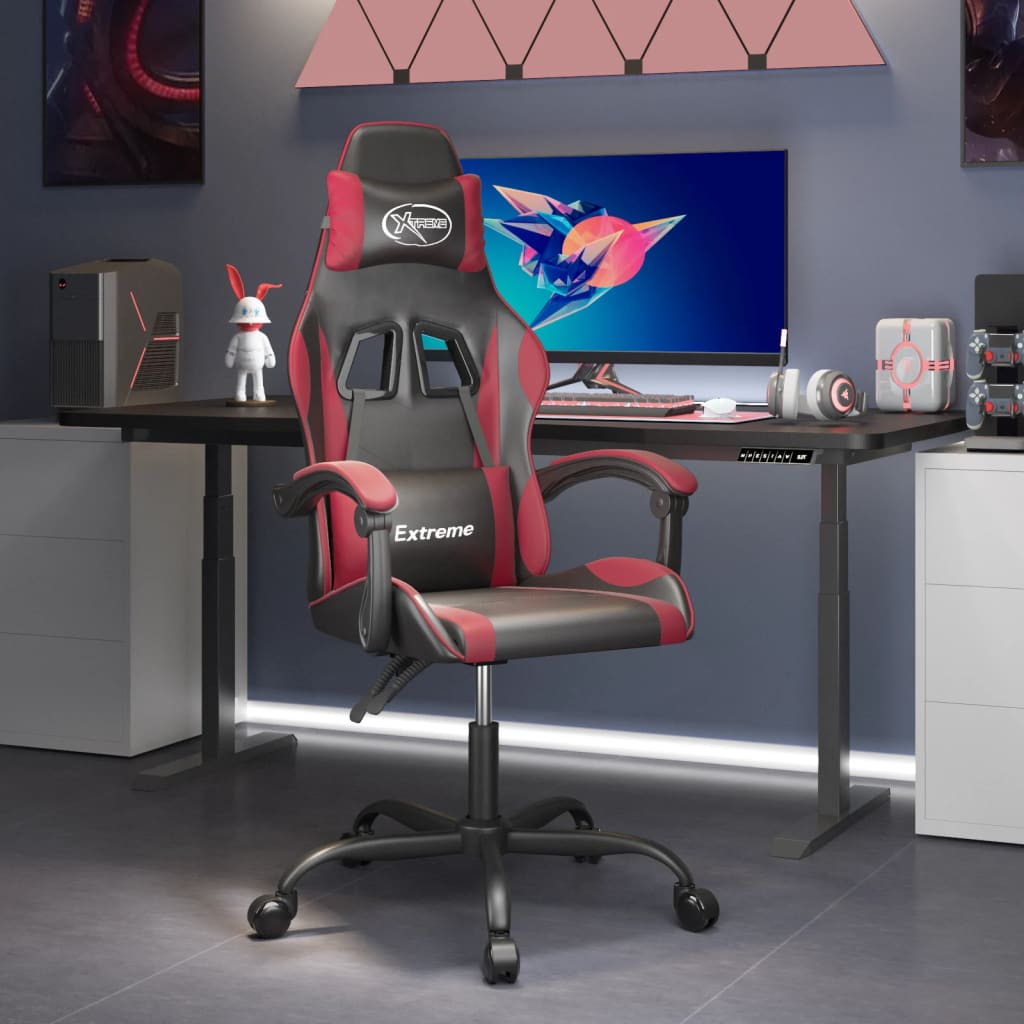 Gaming-Stuhl Schwarz und Golden Kunstleder