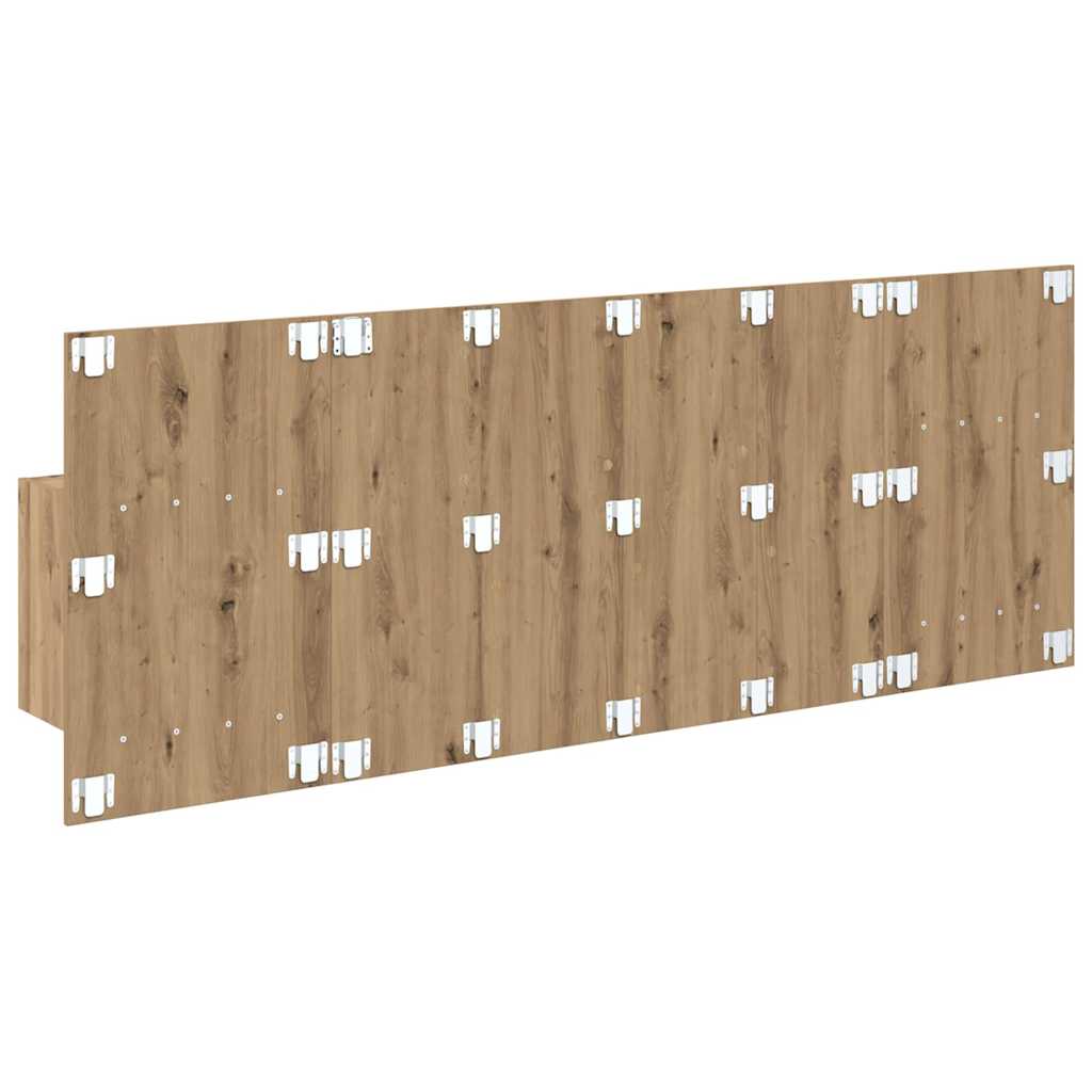 Kopfteil mit Nachttischen Weiß Holzwerkstoff