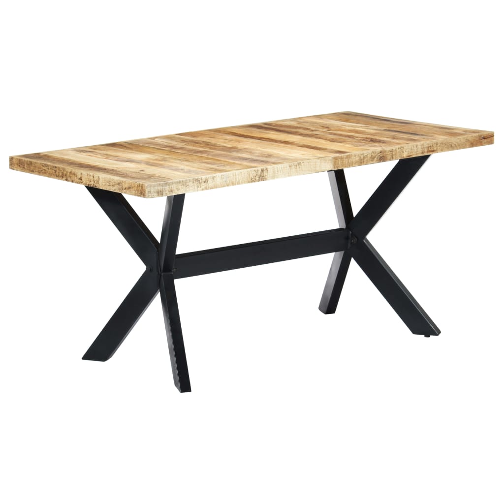 Esstisch Massivholz Mango und Stahlgestell 180 cm