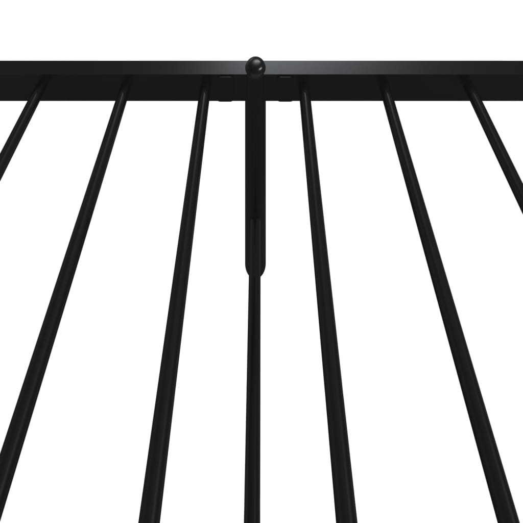Bettgestell Metall Schwarz 75x190 cm