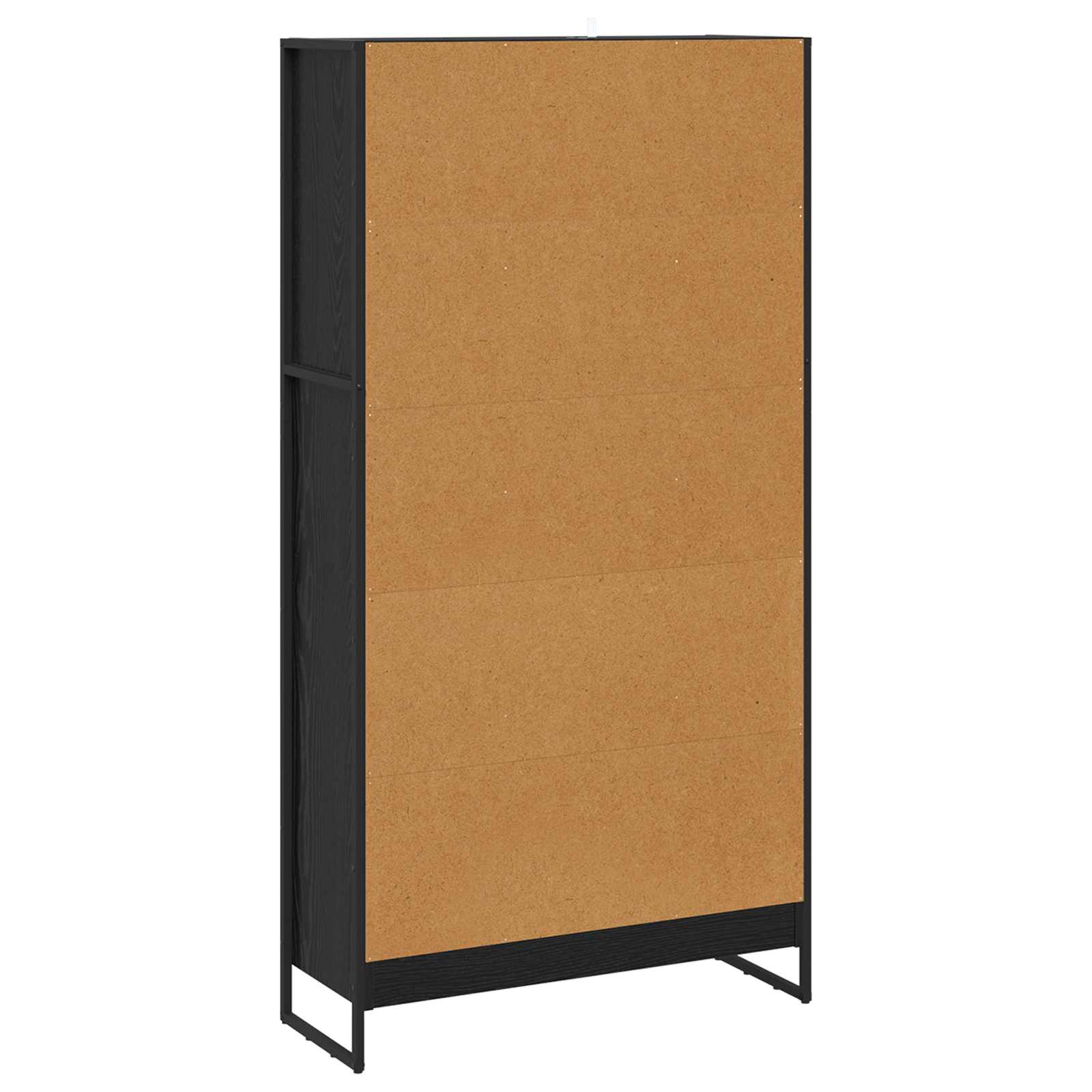Bücherregal 2 pcs Schwarz Eichen-Optik 60 x 30 x 189,5 cm