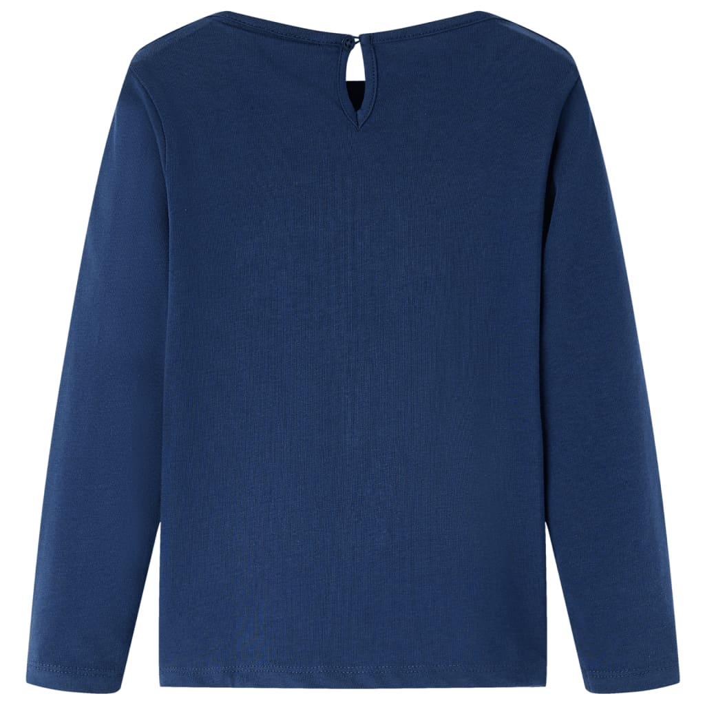 Kinder-Langarmshirt Dunkles Ocker 128