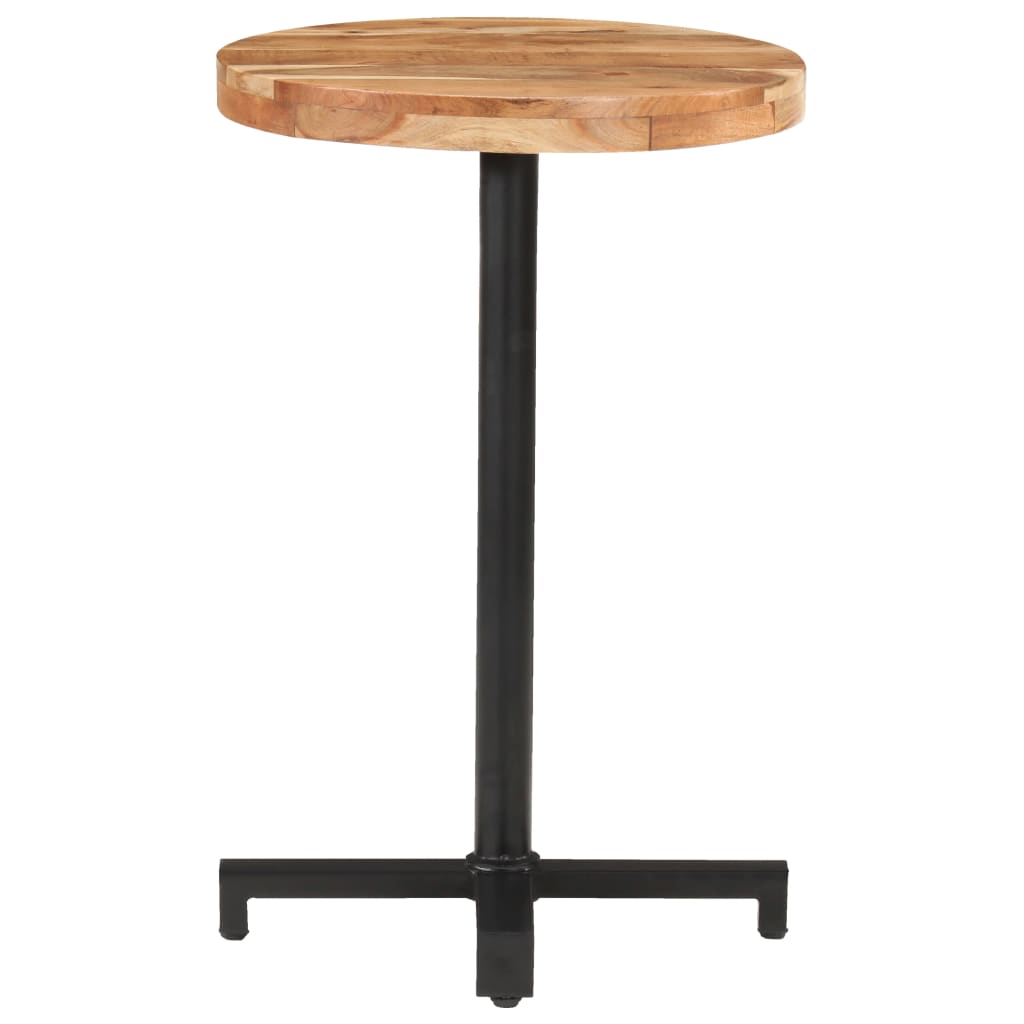 Bistrotisch Rund Ø60x75 cm Raues Mangoholz