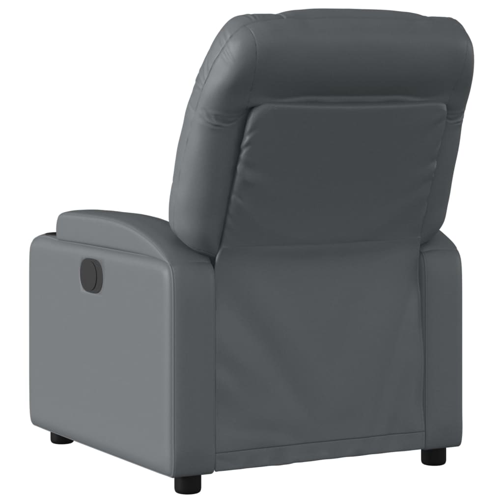 Massage-Relaxsessel, Kunstleder, Schwarz