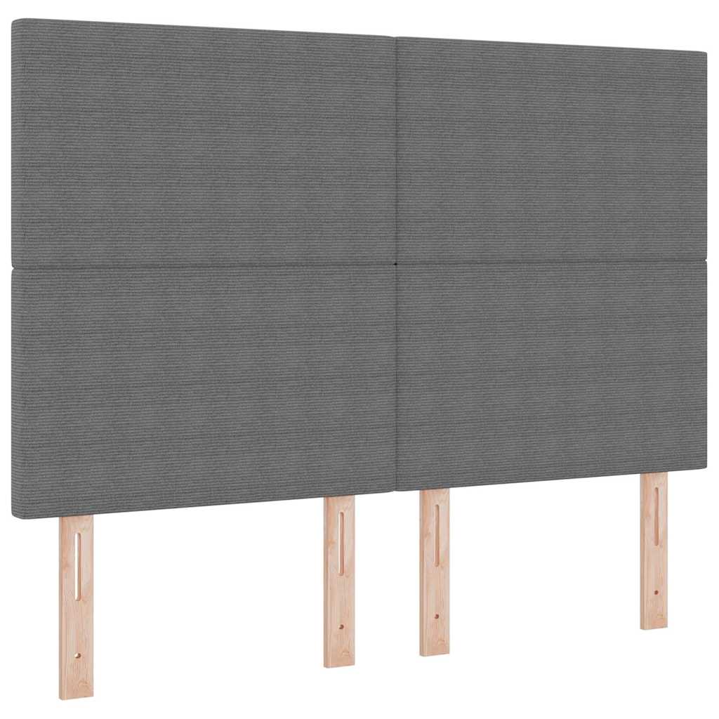 Kopfteil Hellgrau 80 cm Cordstoff