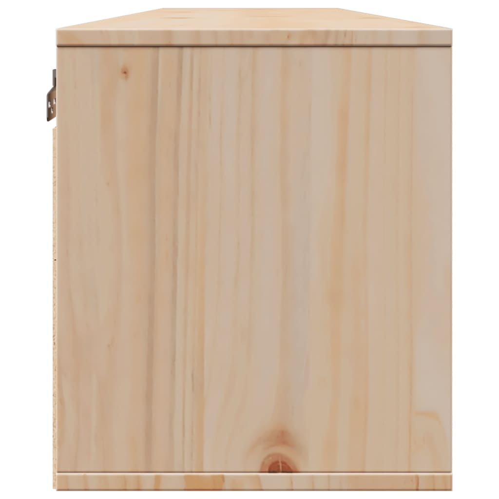 Wandschrank 80x30x35 cm Massivholz Kiefer