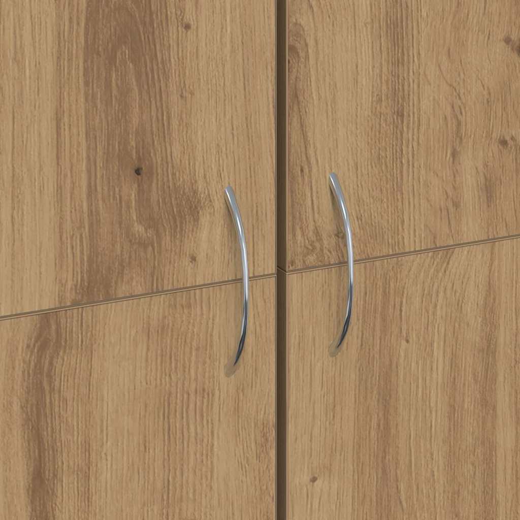 Aktenschrank Weiß 60x32x153 cm Holzwerkstoff