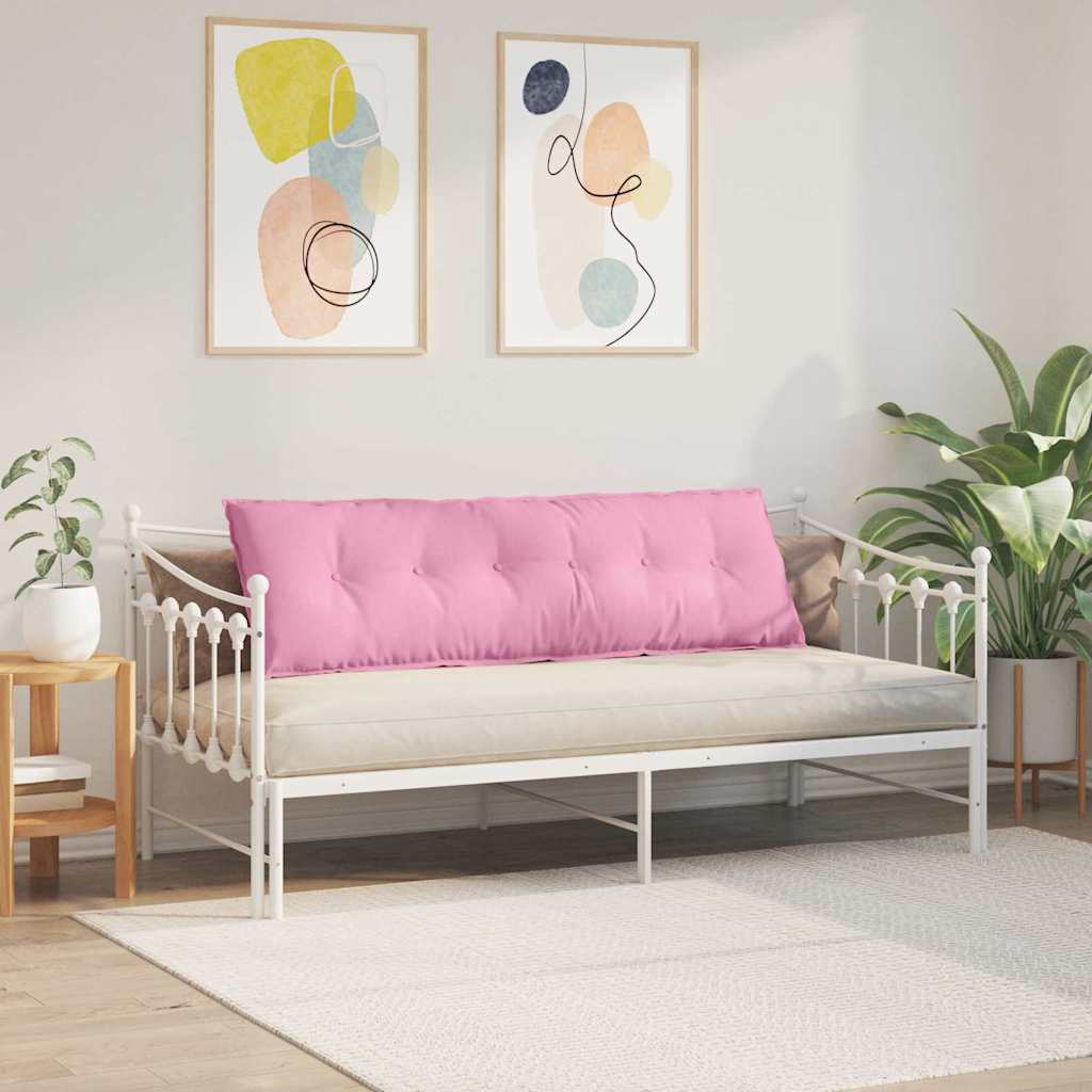 Rückenkissen Hellgrau 50 x 19 x 45 cm Stoff