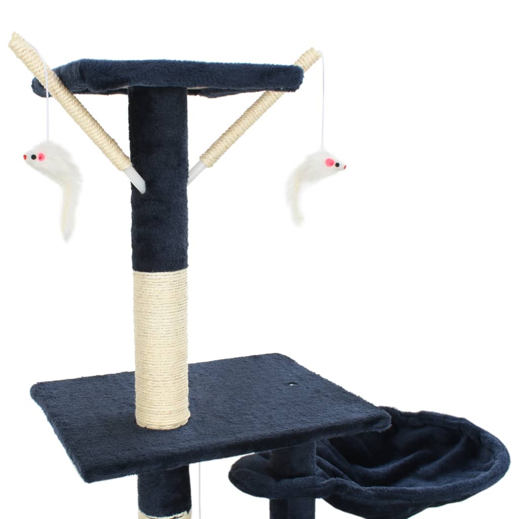 Katzen-Kratzbaum mit Sisal-Kratzsäulen 230 - 250 cm Beige