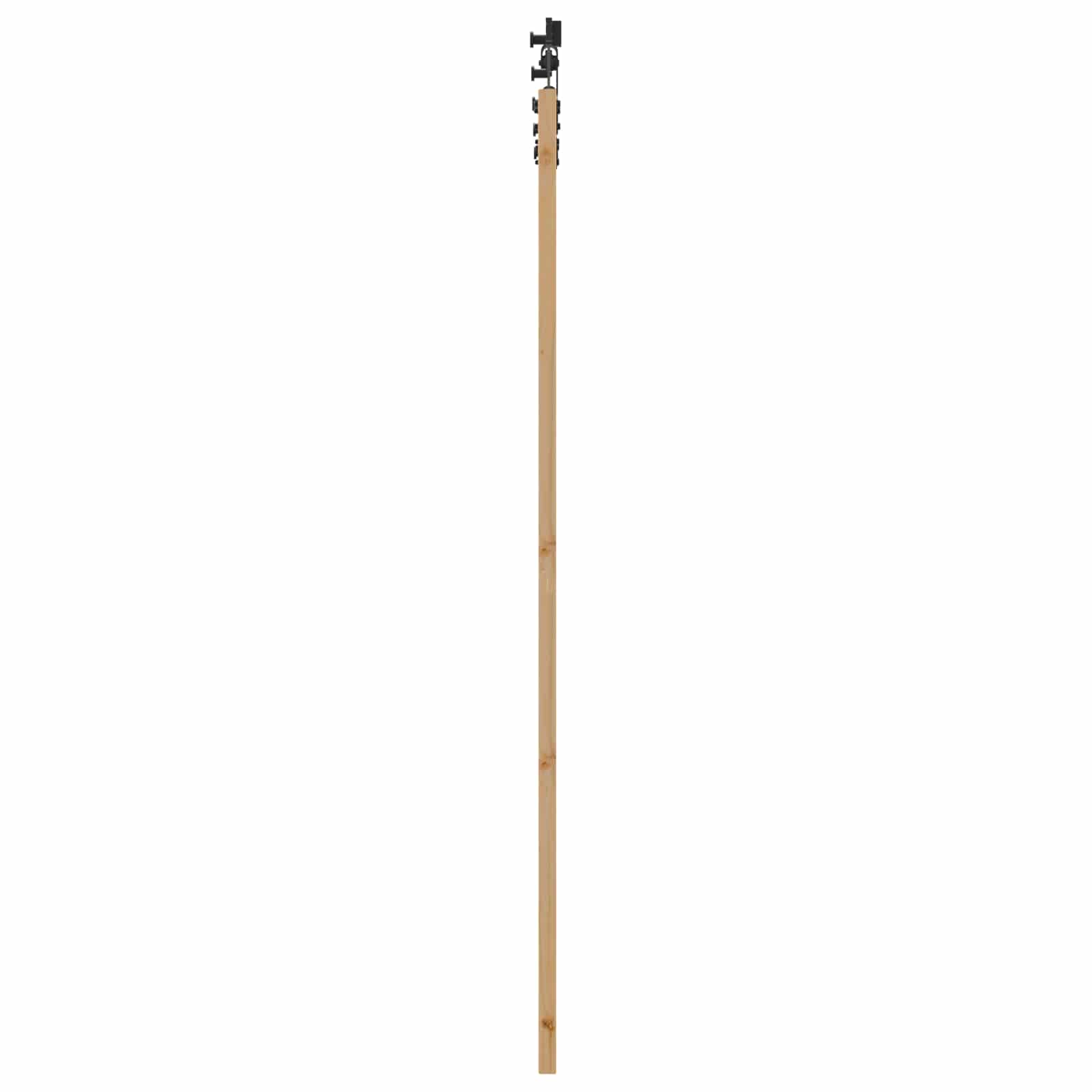 Schiebetür Natürlich und Schwarz 61 x 198,5 cm