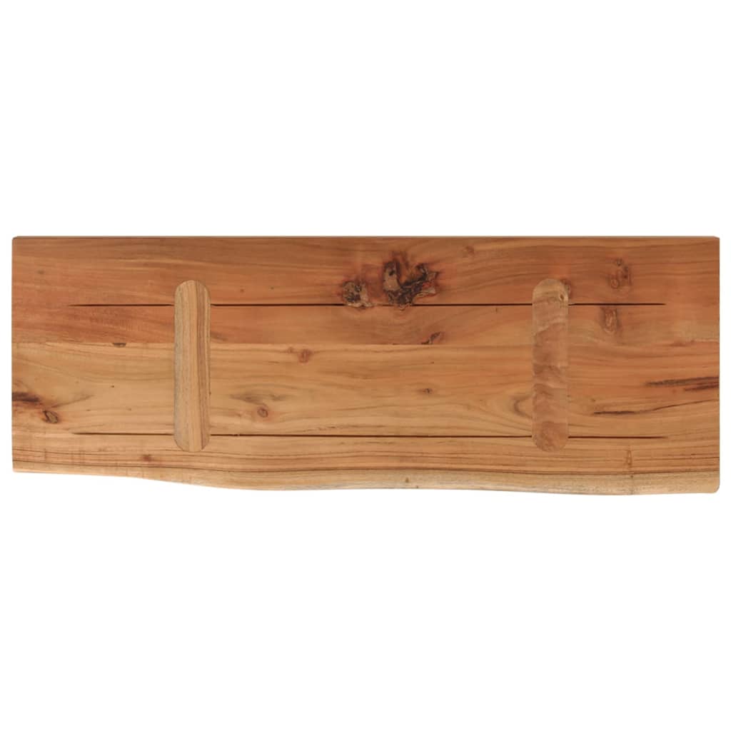 Wandregal 40x20x2,5 cm Rechteckig Massivholz Akazie Baumkante