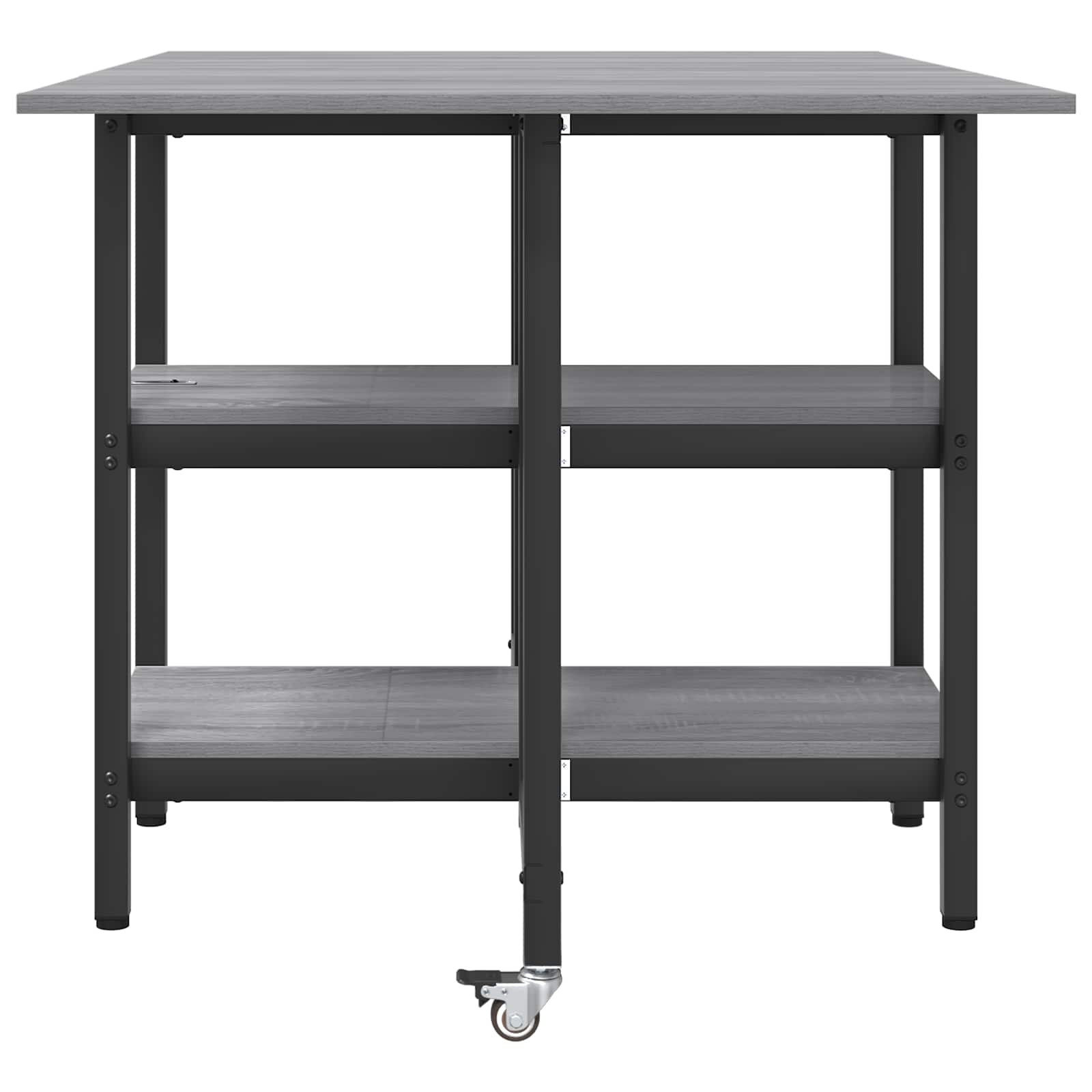 Esstisch 122 x 80 x 76,5 cm Holzwerkstoff Schwarze Eiche