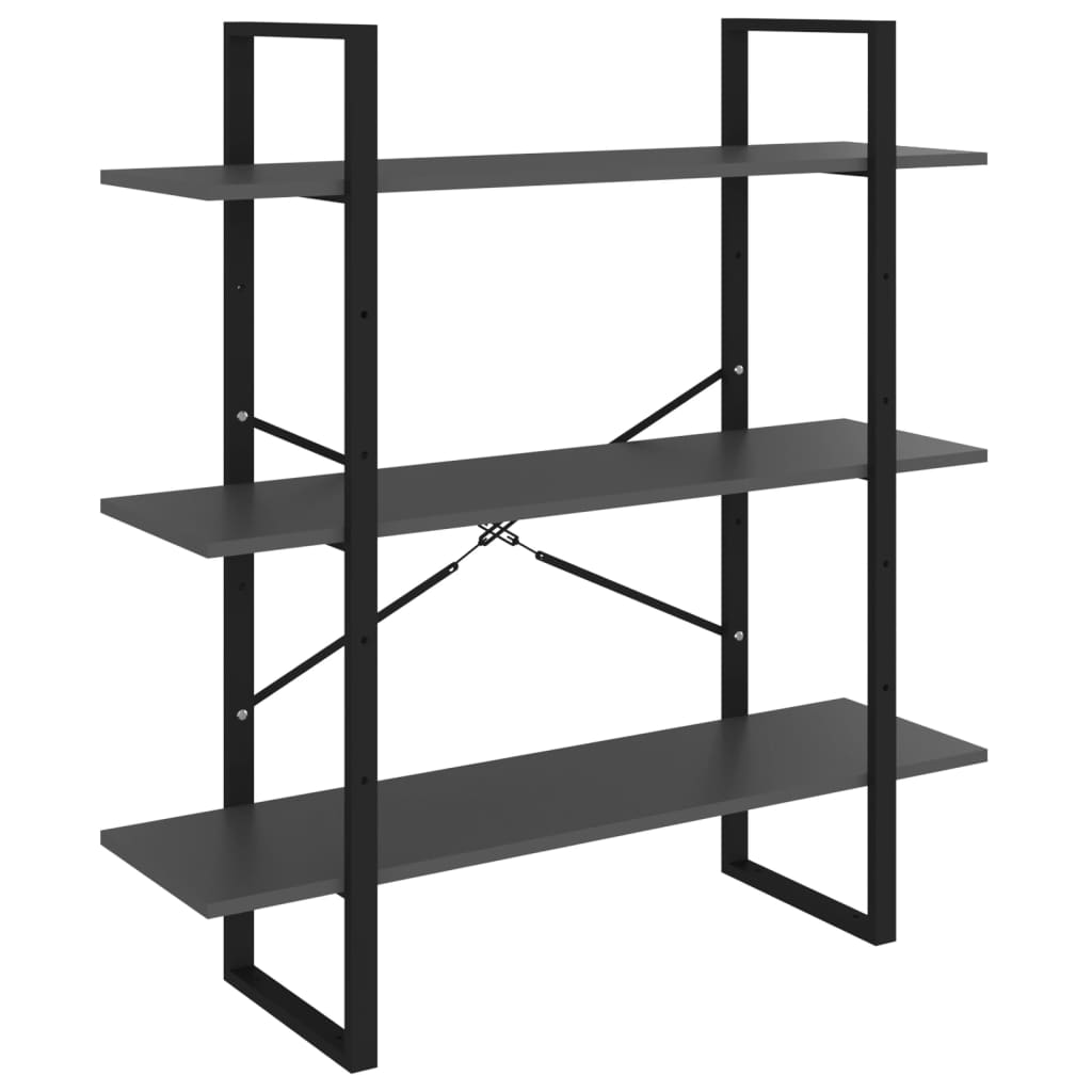Bücherregal 5 Fächer Weiß 40x30x175 cm Holzwerkstoff