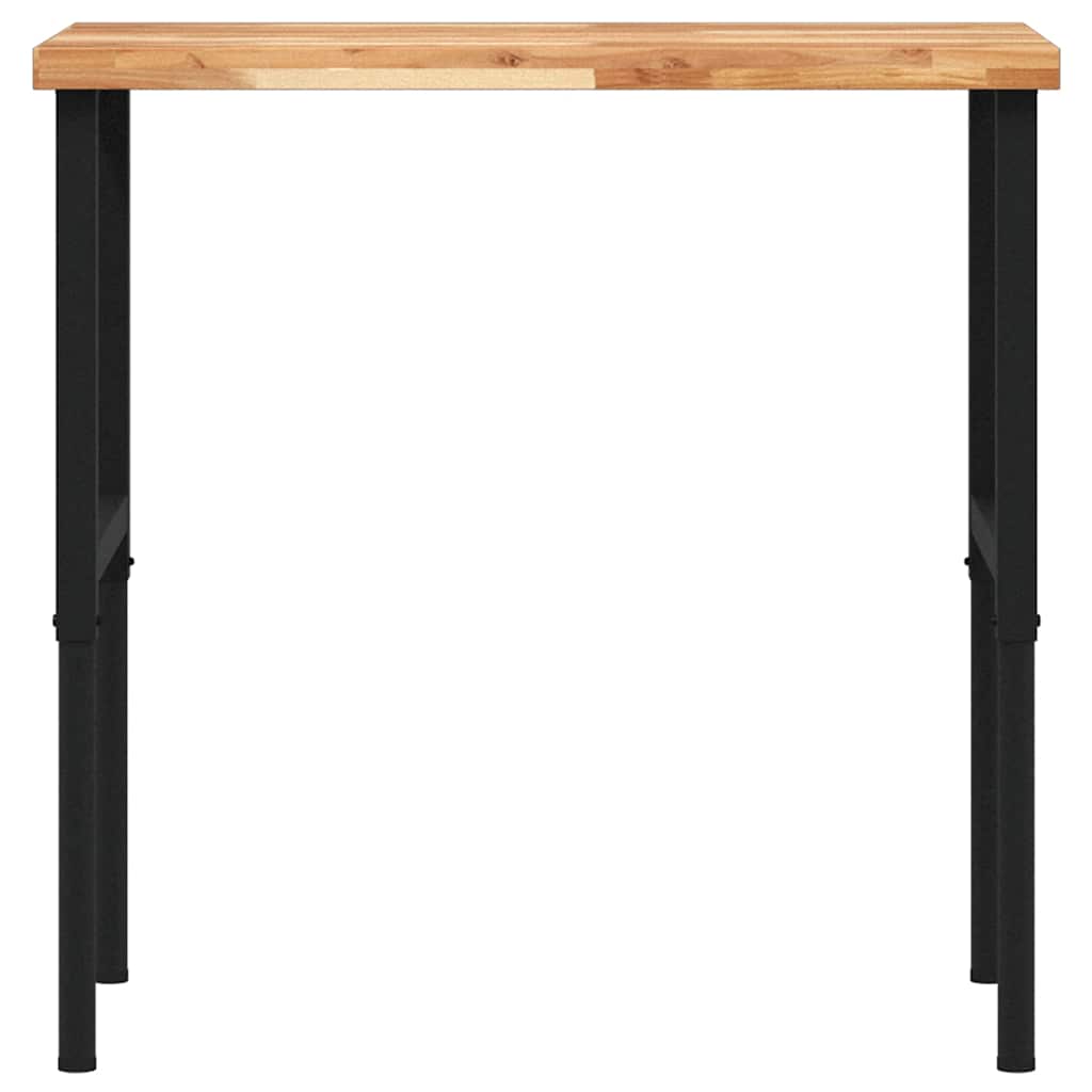 Werkbank 80x60x(73-99,5) cm Massivholz Akazie Rechteckig