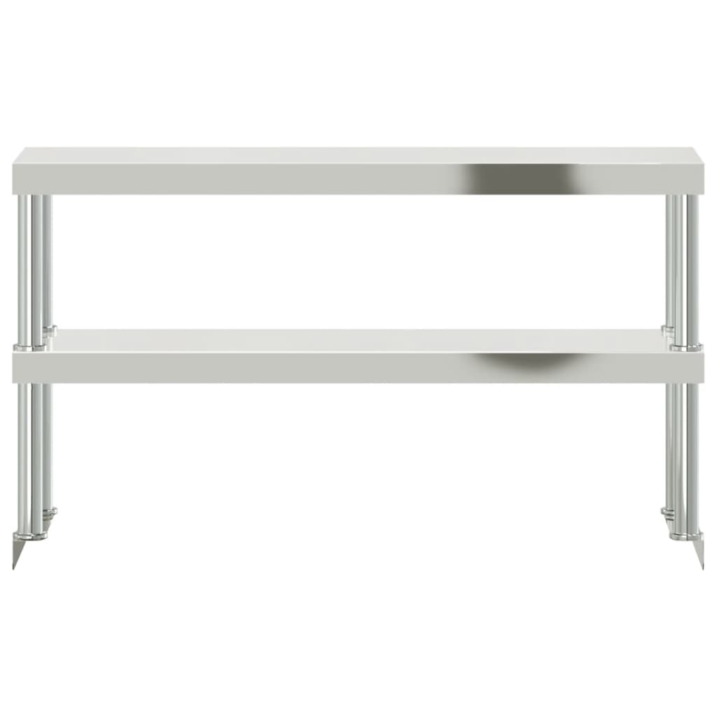 Aufsatzboard für Küchentisch 110x30x35 cm Edelstahl