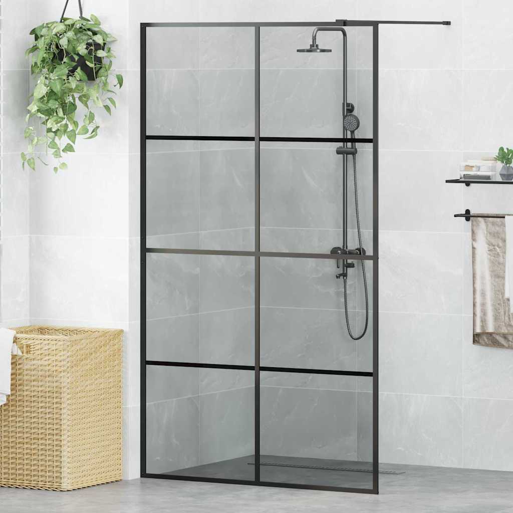 Duschwand für Begehbare Dusche mit Klarem ESG Glas 80x195 cm
