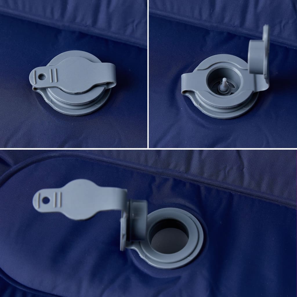Selbstaufblasende Isomatte mit Kissen Grau