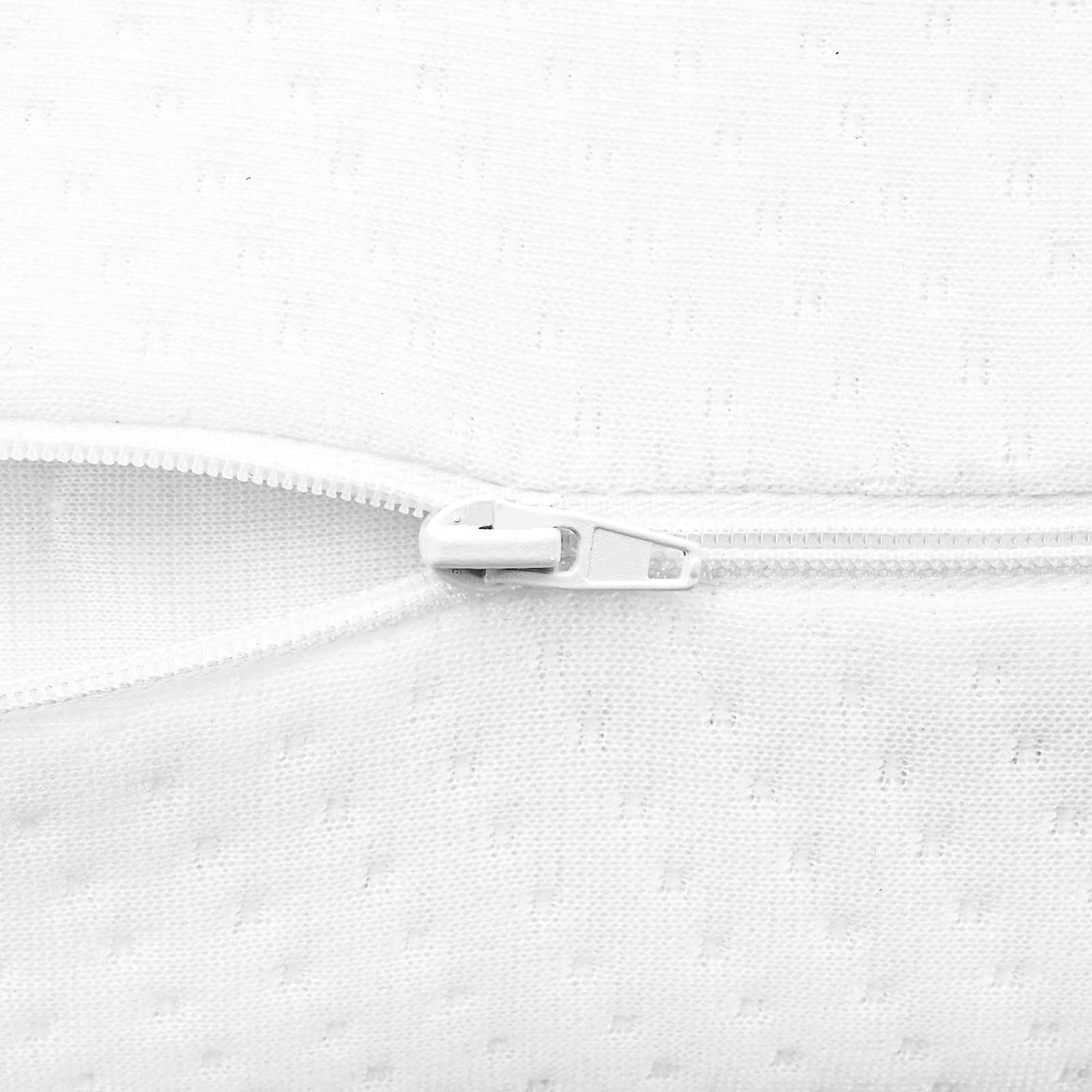 Schlafkissen Uni Weiß 70 x 36 x 6,5 cm Viscoschaum