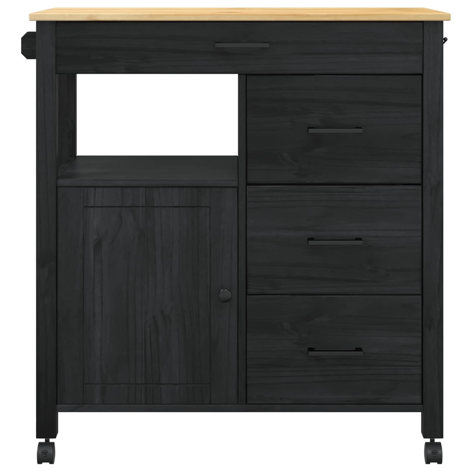 Küchenwagen MONZA 84x40x88,5 cm Massivholz Kiefer