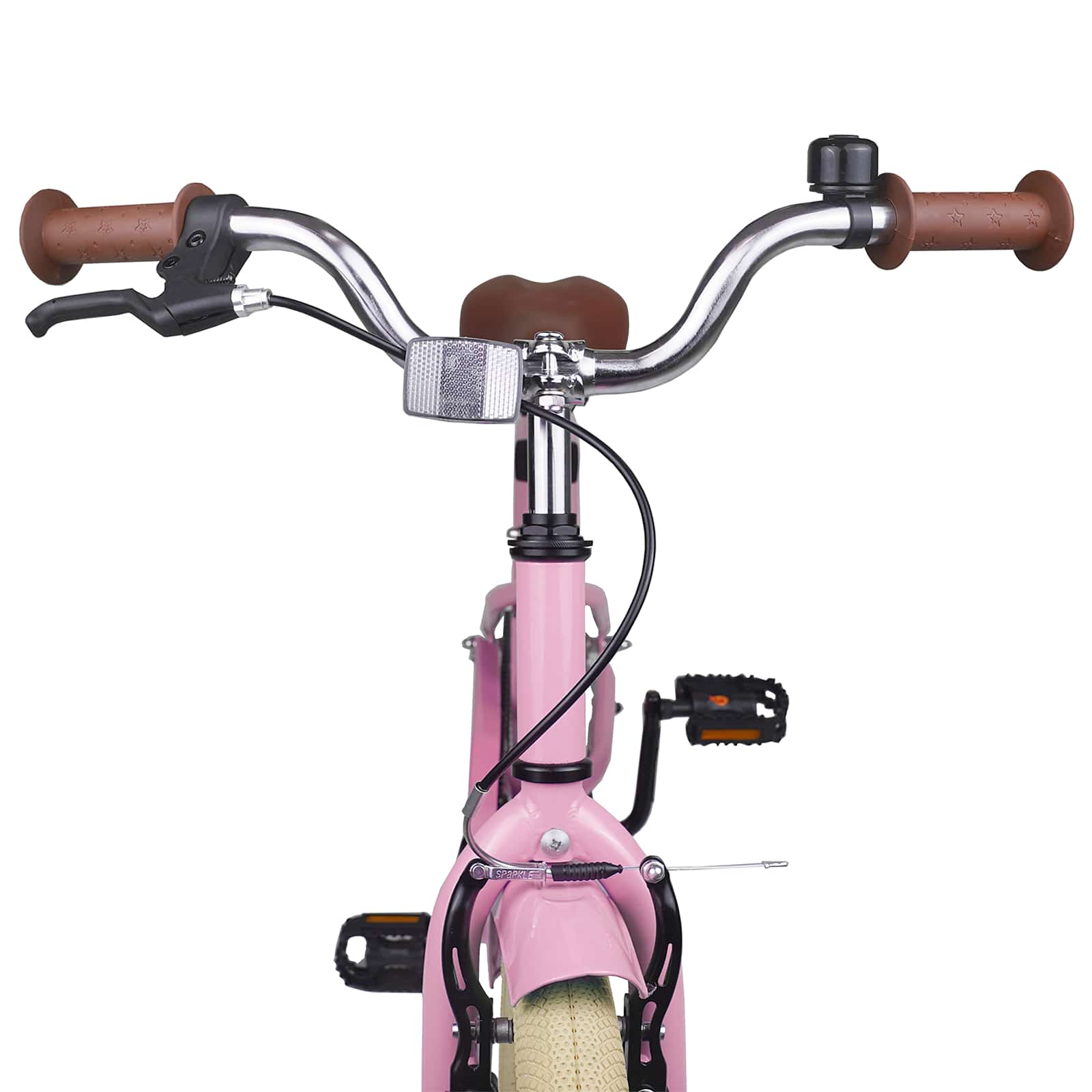 Kinderfahrrad 12 Zoll für 2-4 Jahre alt Hellrosa