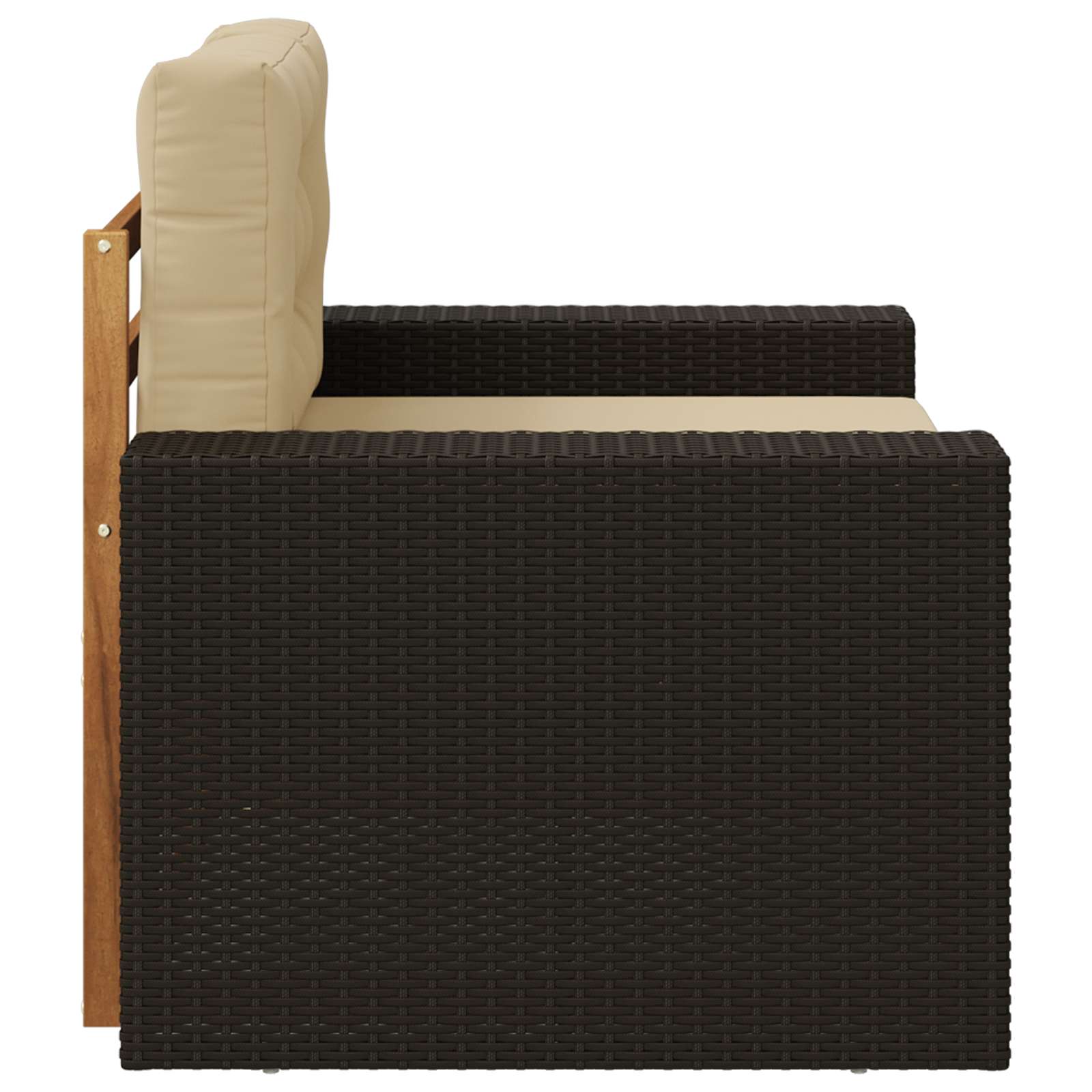 2 Stück Outdoor-Sofa Natur
