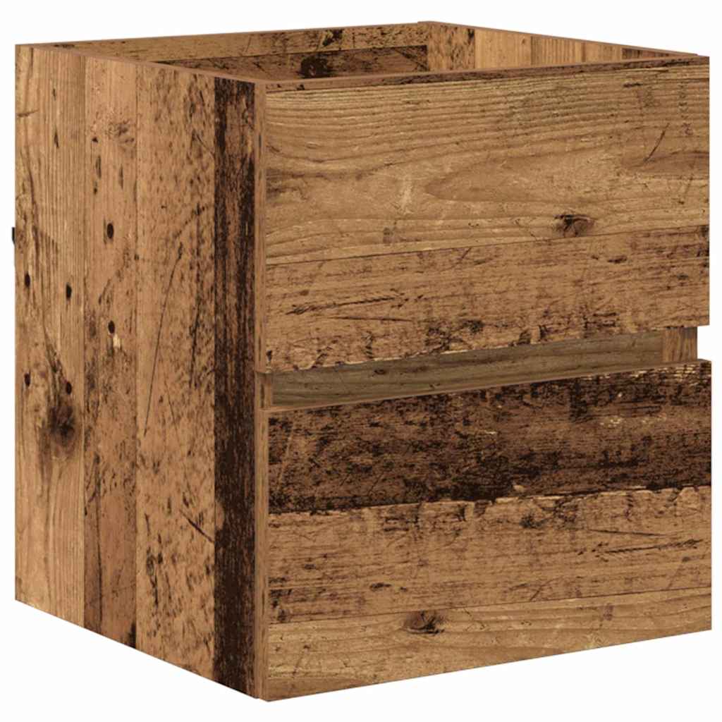 Badschrank mit Spiegel Weiß Holzwerkstoff