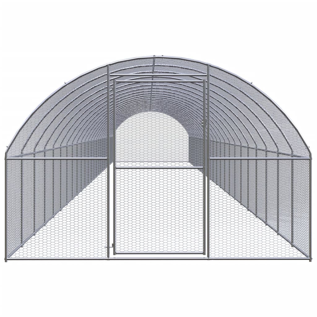 Outdoor-Hühnerstall 3x2x2 m Verzinkter Stahl
