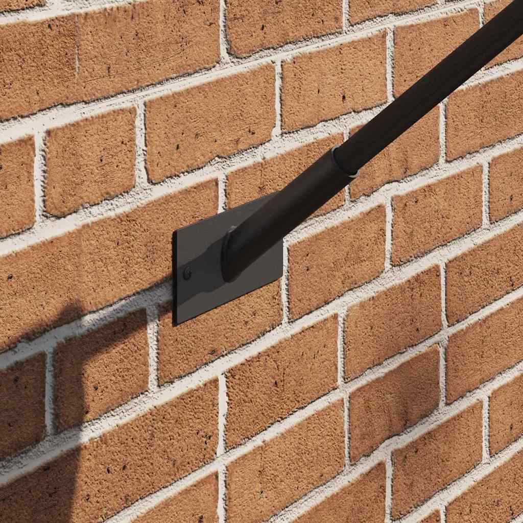 Fahnen Pole Holde Schwarz 10,5 x 7,5 x 0,25 cm Stahl