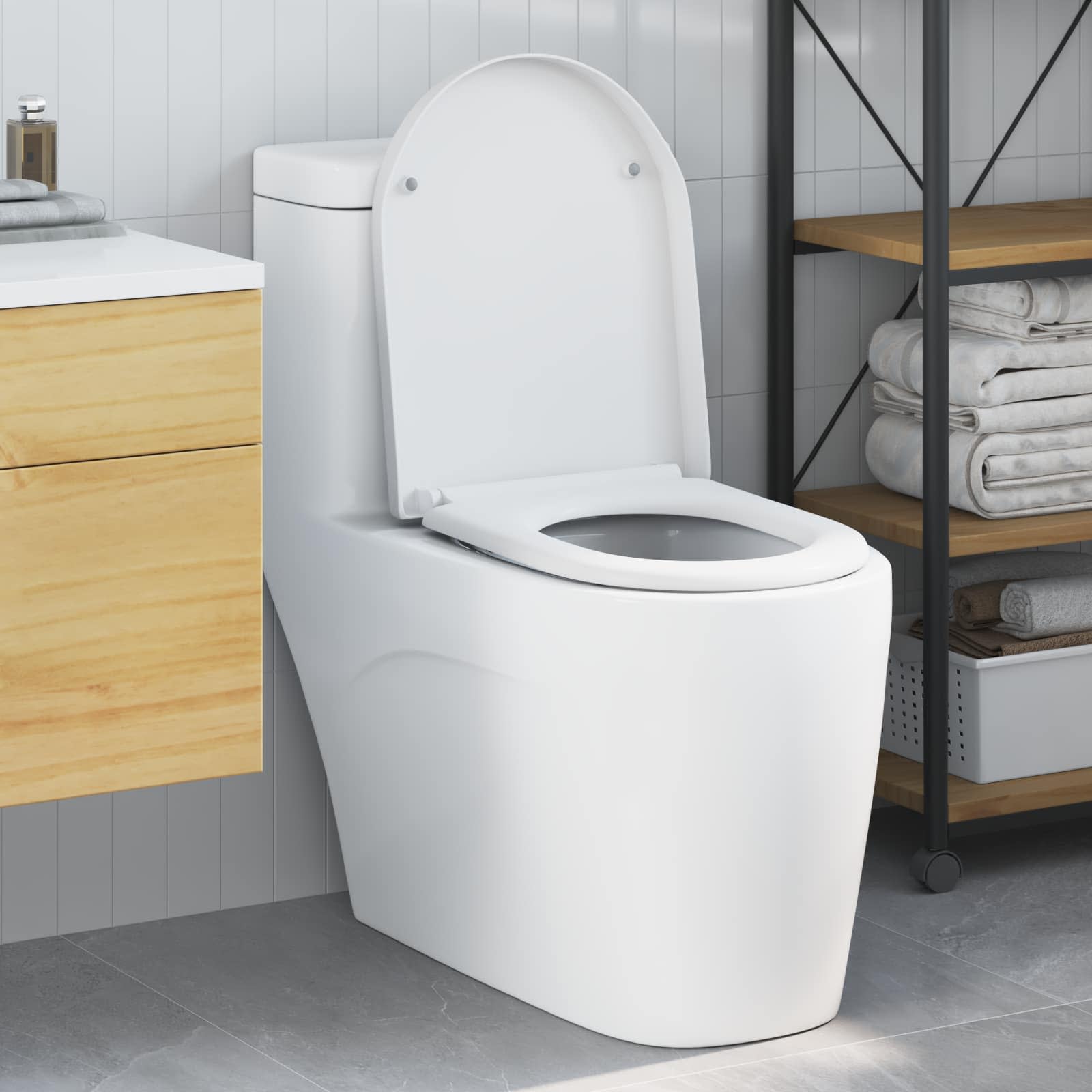 Toilettensitz Anthrazit 49 x 36 x 4 cm Duroplast