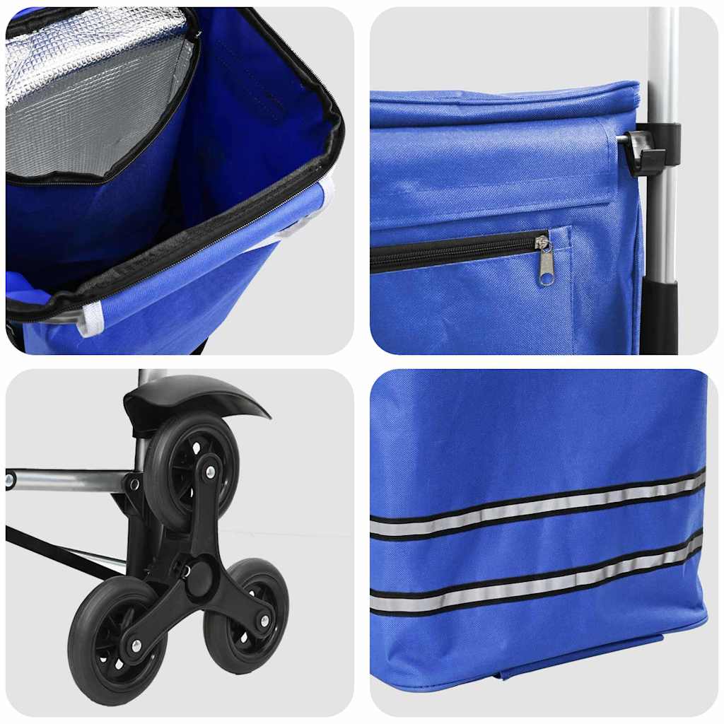 Einkaufswagen Schwarz 47 x 39 x 100,5 cm Oxford-stoff