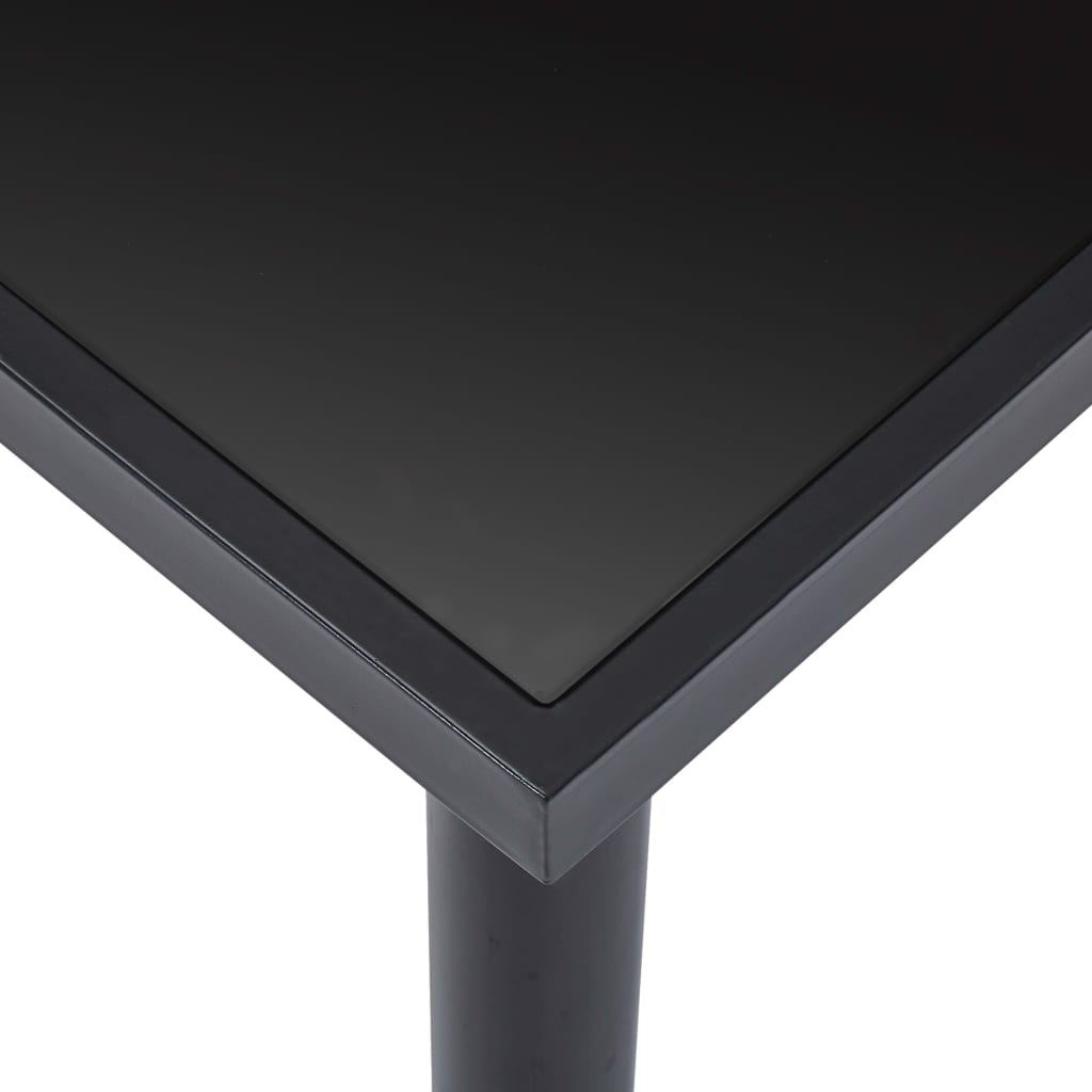 Esstisch Schwarz 120 x 60 x 75 cm Hartglas