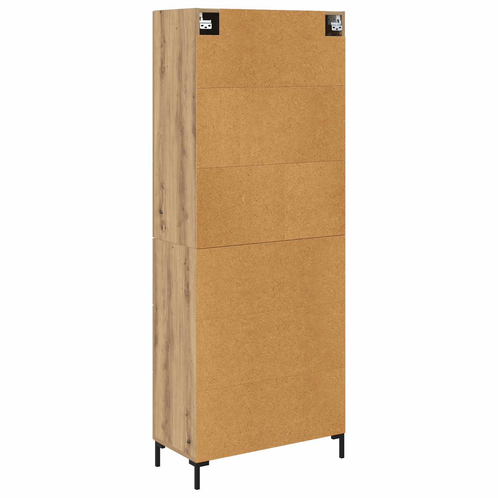 Highboard Betongrau 69,5x34x180 cm Holzwerkstoff