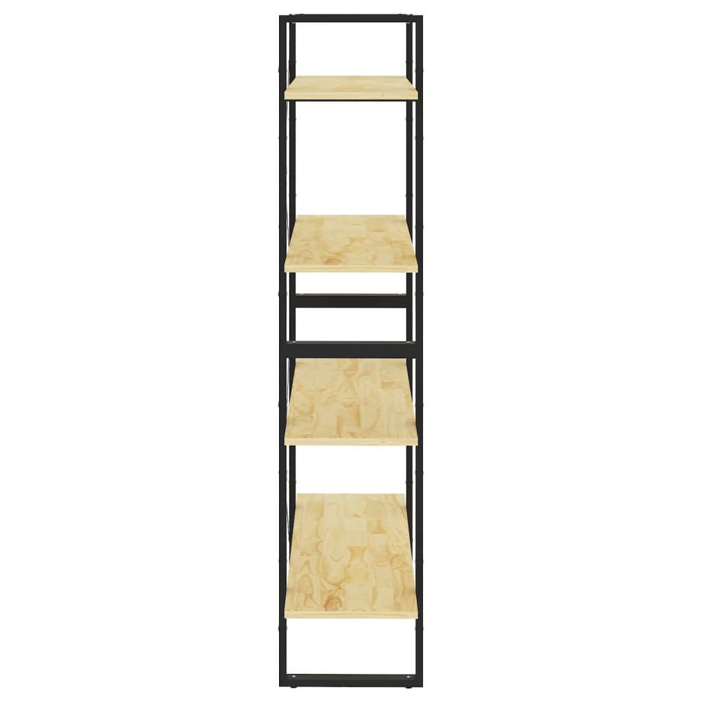 Bücherregal 2 Fächer Weiß 80x30x70 cm Holzwerkstoff