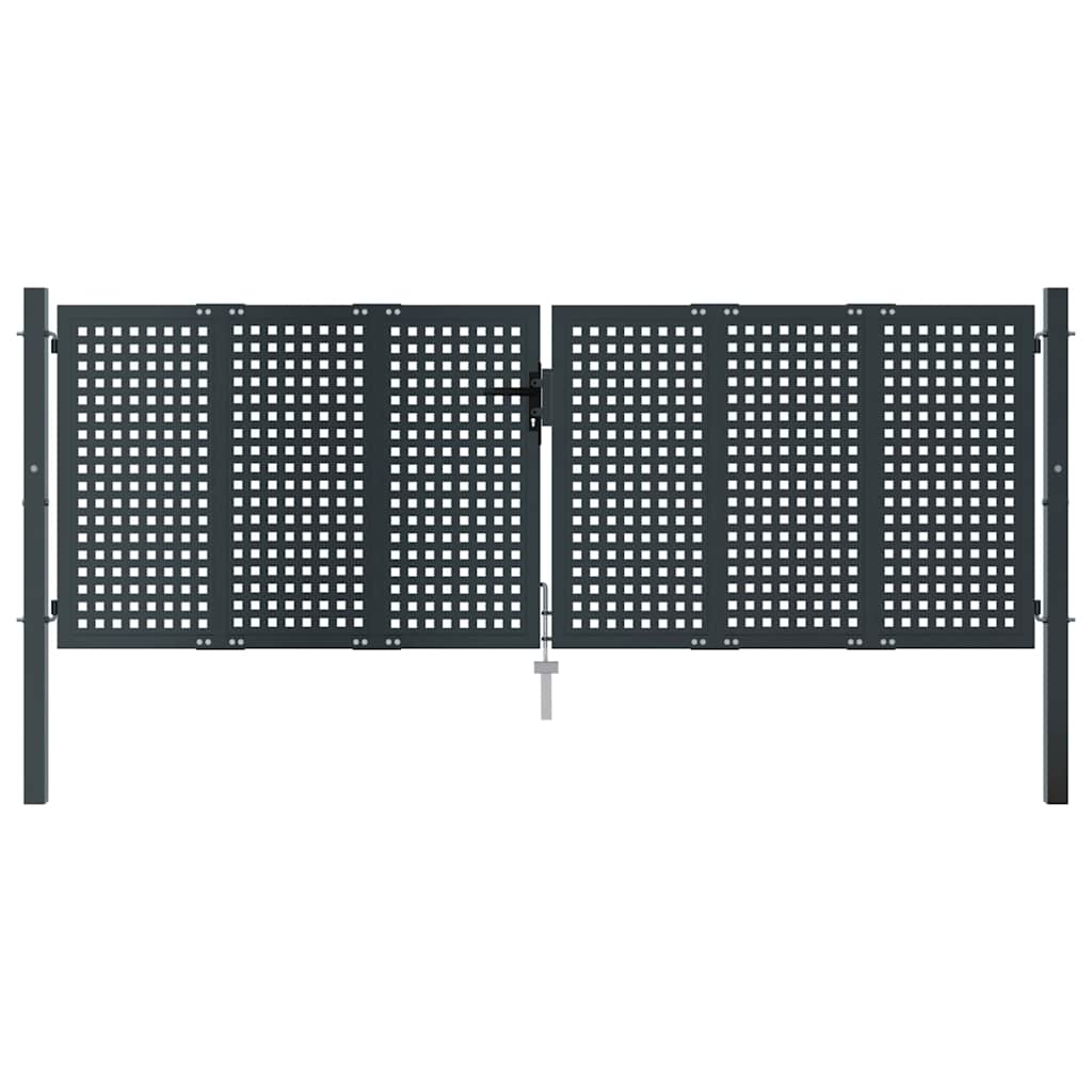 Gartentor Anthrazit 100x75 cm Stahl