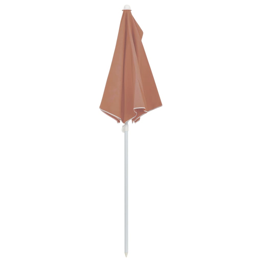 Halb-Sonnenschirm mit Mast 180x90 cm Anthrazit