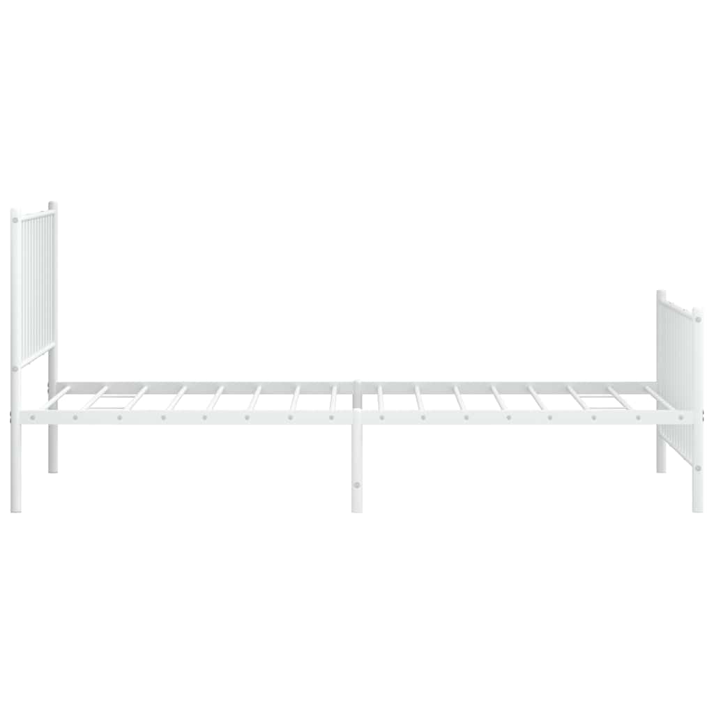 Bettgestell Metall Schwarz 75x190 cm