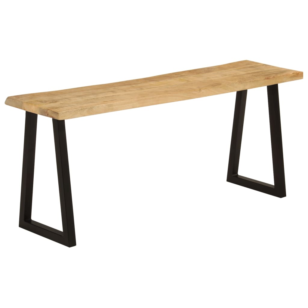 Bank Baumkante 105 cm Massivholz Akazie