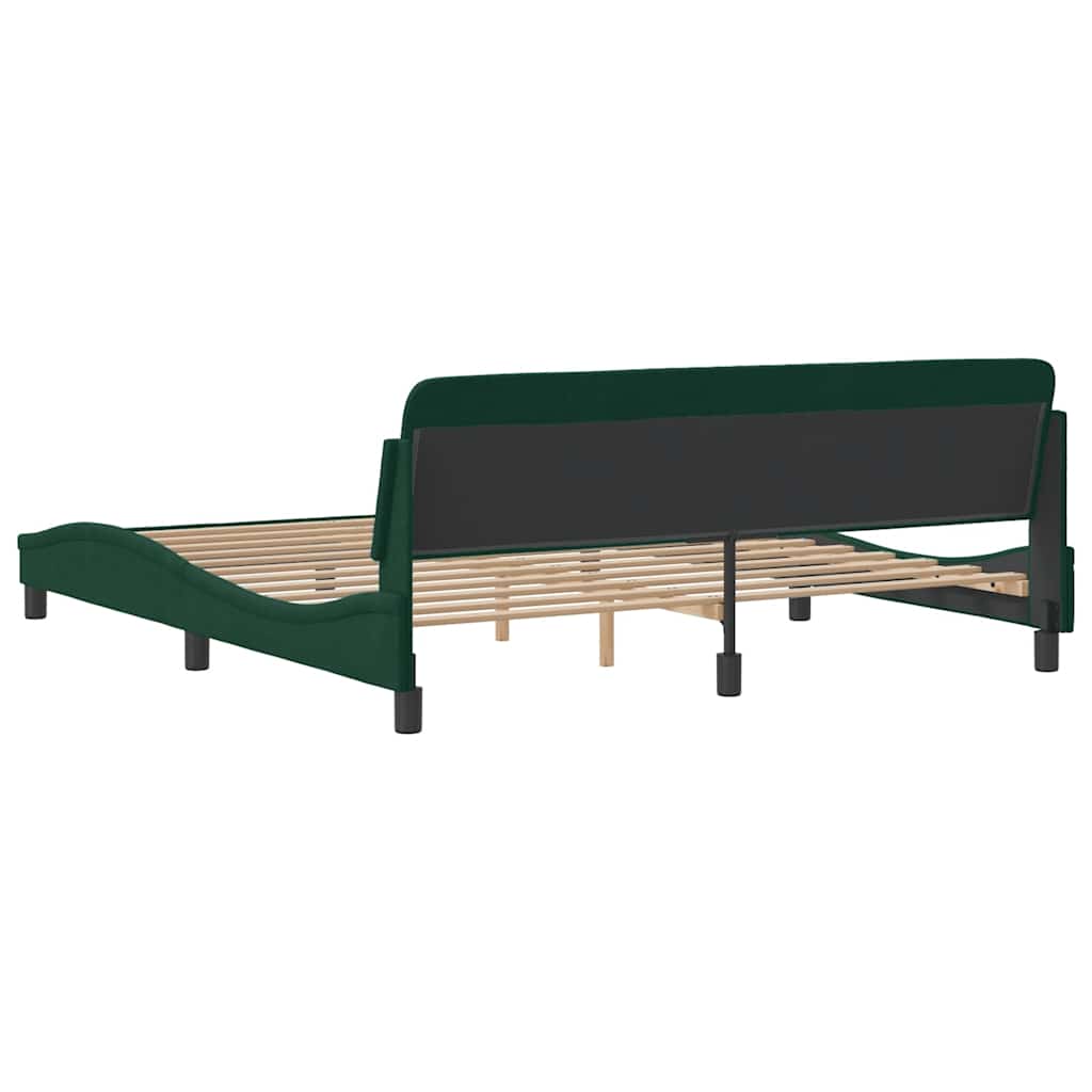Bettgestell "Dover" Hellgrau 80x200 cm Samt