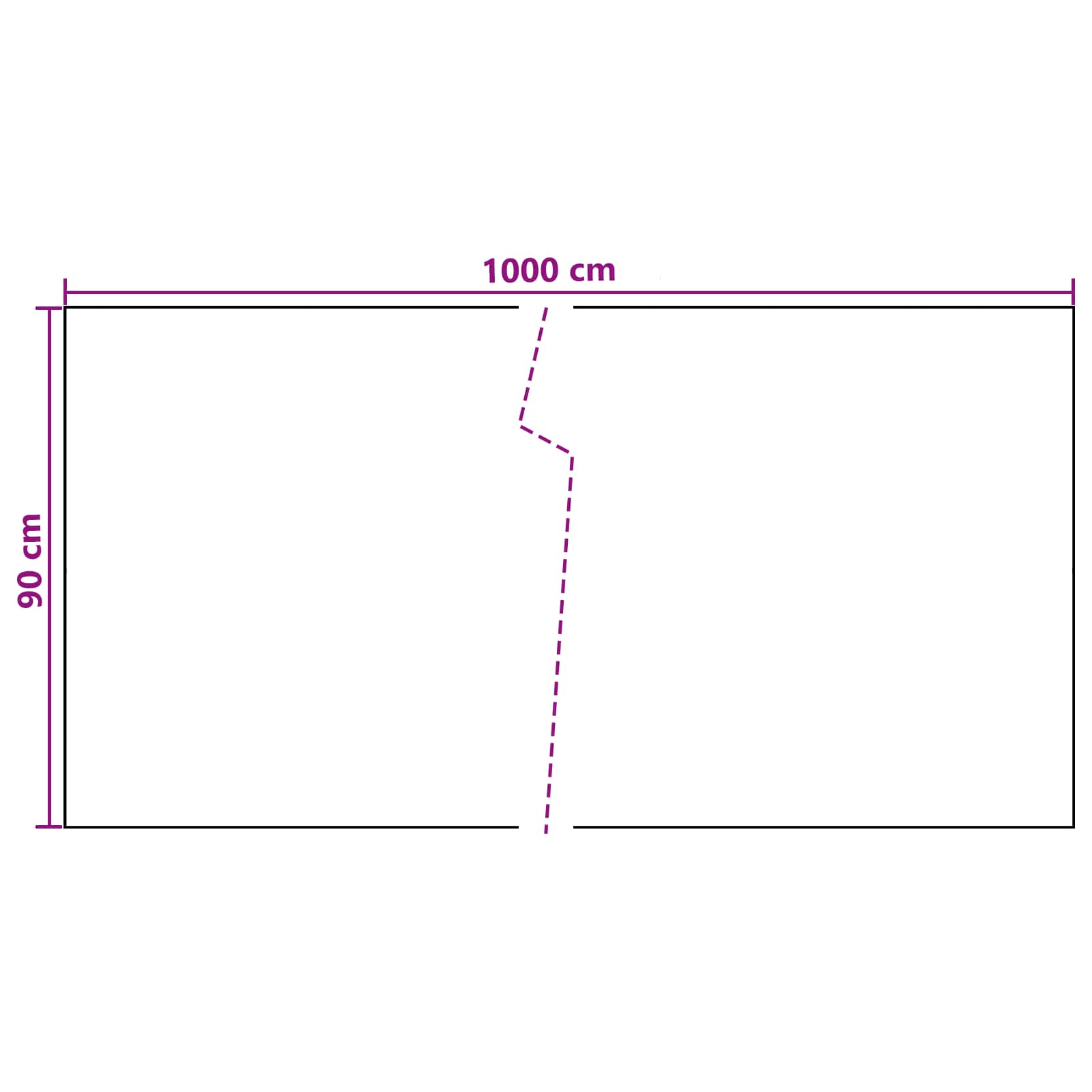 Balkon-Sichtschutz Anthrazit 300x90 cm Poly Rattan