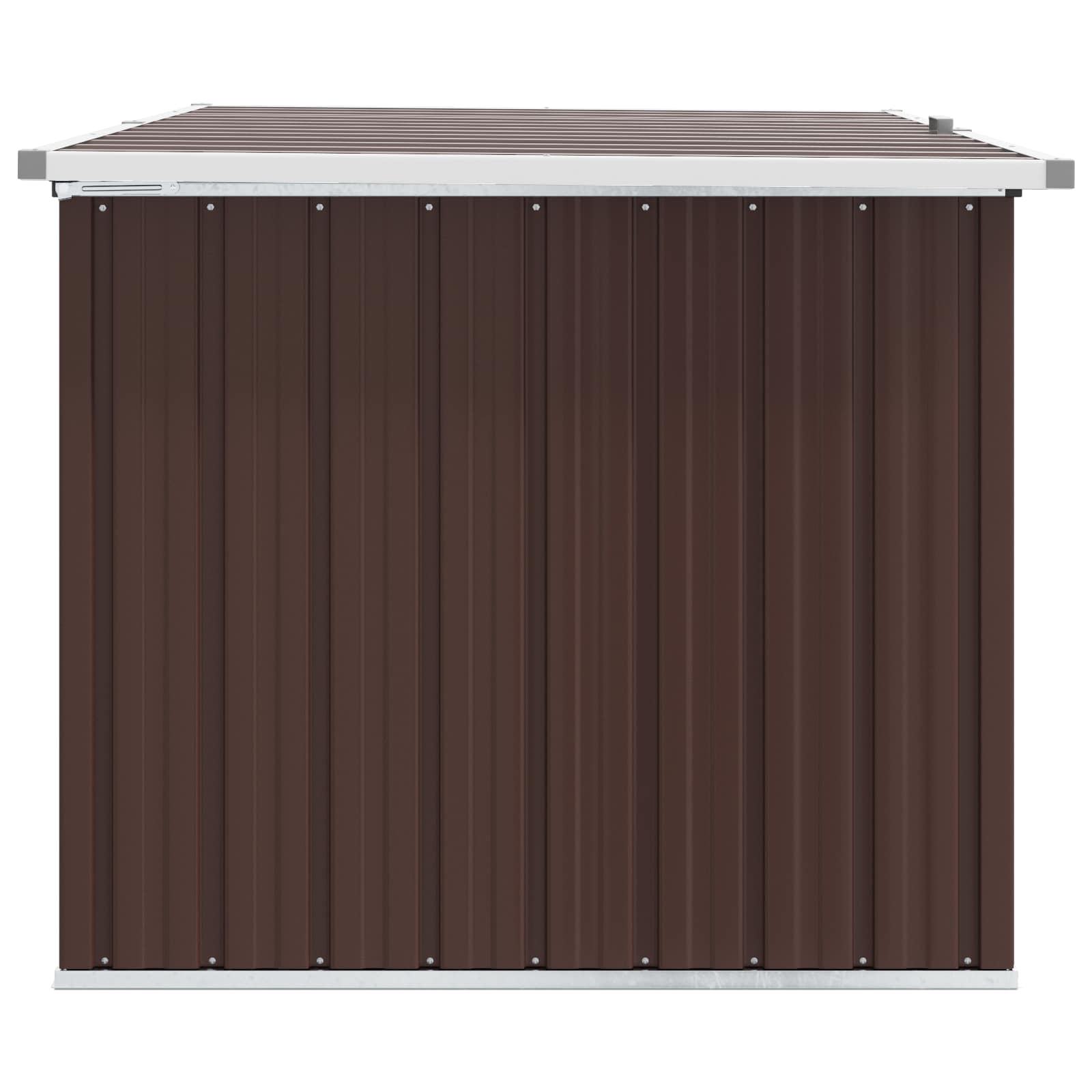 Außenlagerbox Holz 109 x 67 x 65 cm Verzinkter Stahl