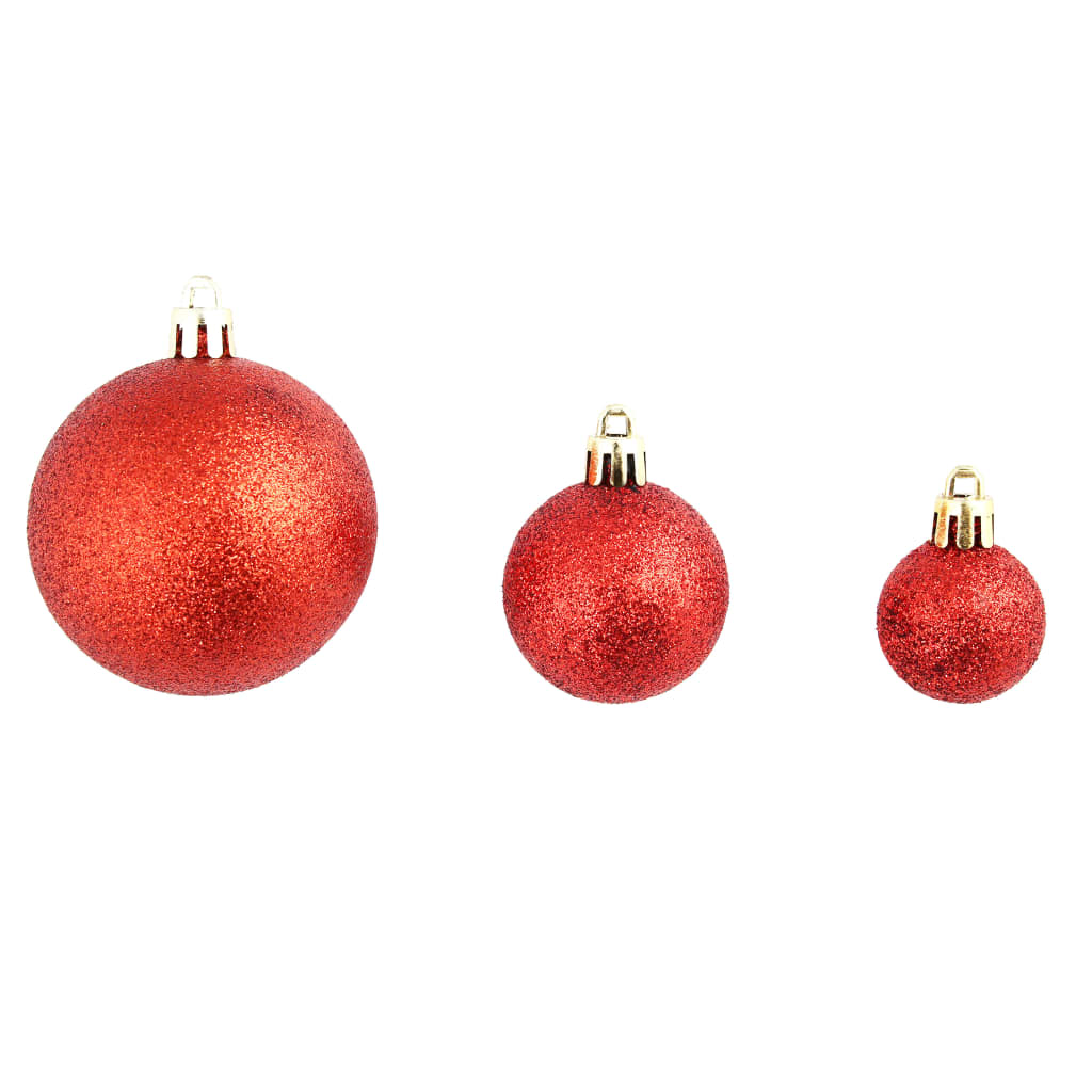 100-tlg. Weihnachtskugel-Set Weiß