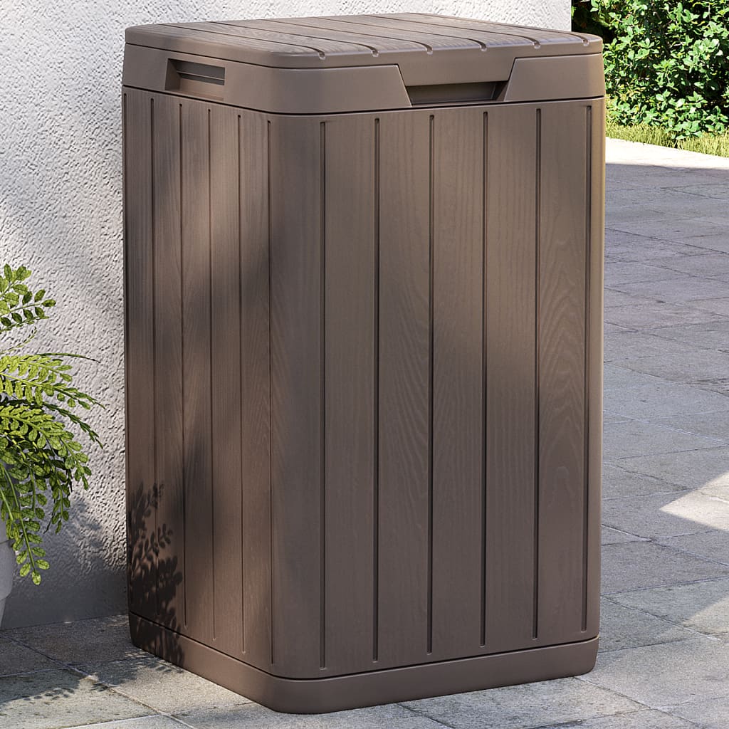 Outdoor-Mülltonne Anthrazit 38x38x65 cm PP