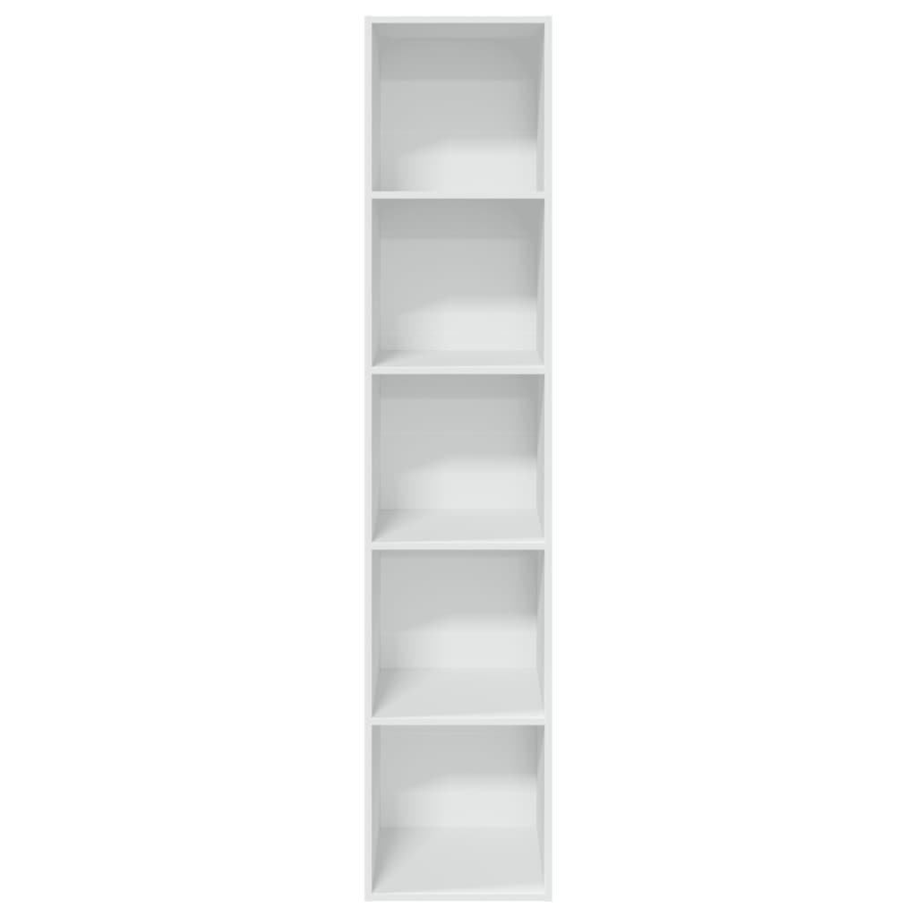 Bücherregal Weiß 80x30x189 cm Holzwerkstoff