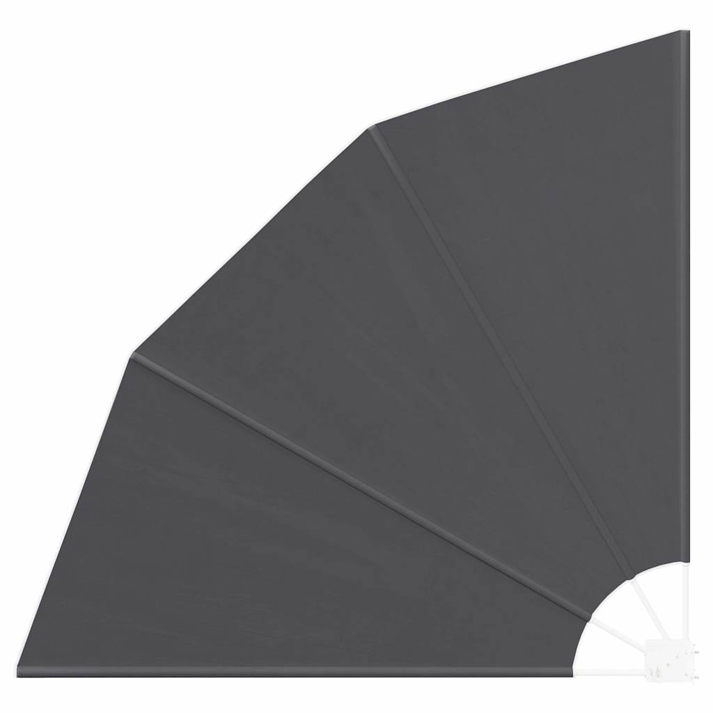 Faltbarer Balkonfächer Grau 210×210 cm