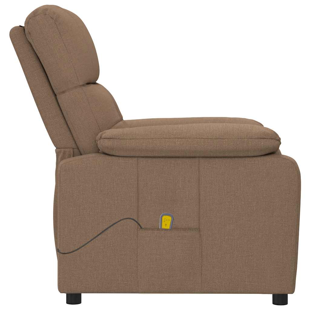 Massagesessel Hellgrau Stoff
