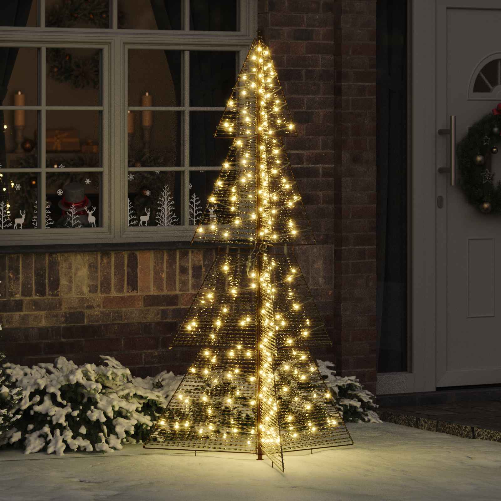 Weihnachtsbaum mit 100 LEDs Warmes Weiß 120 cm PET