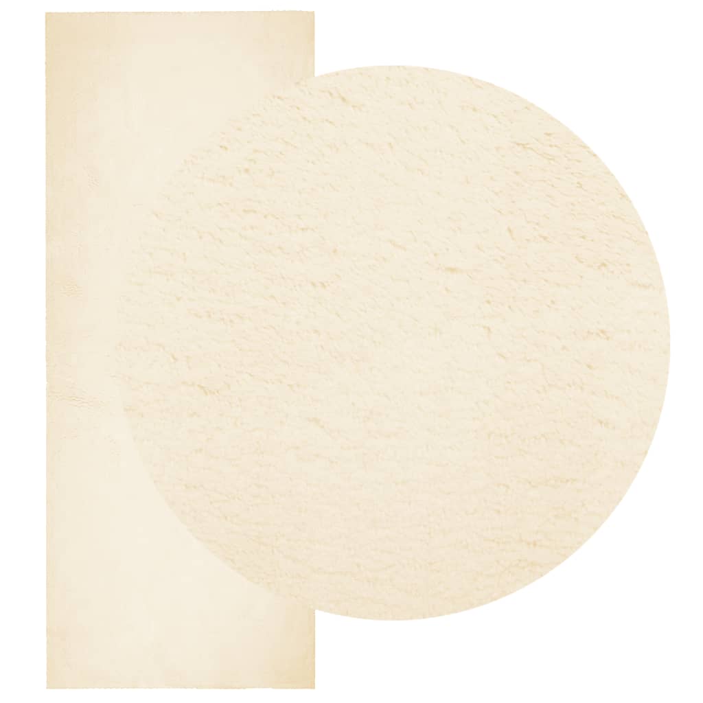 Teppich HUARTE Kurzflor Weich und Waschbar Anthrazit 60x110 cm