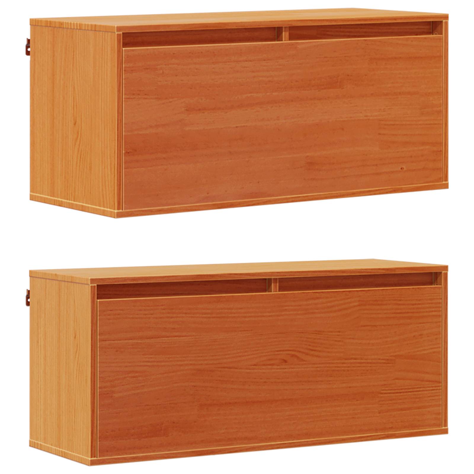 Wandschrank 80x30x35 cm Massivholz Kiefer